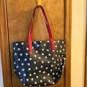 Kate Spade Cherry Print Tote with Red Handles